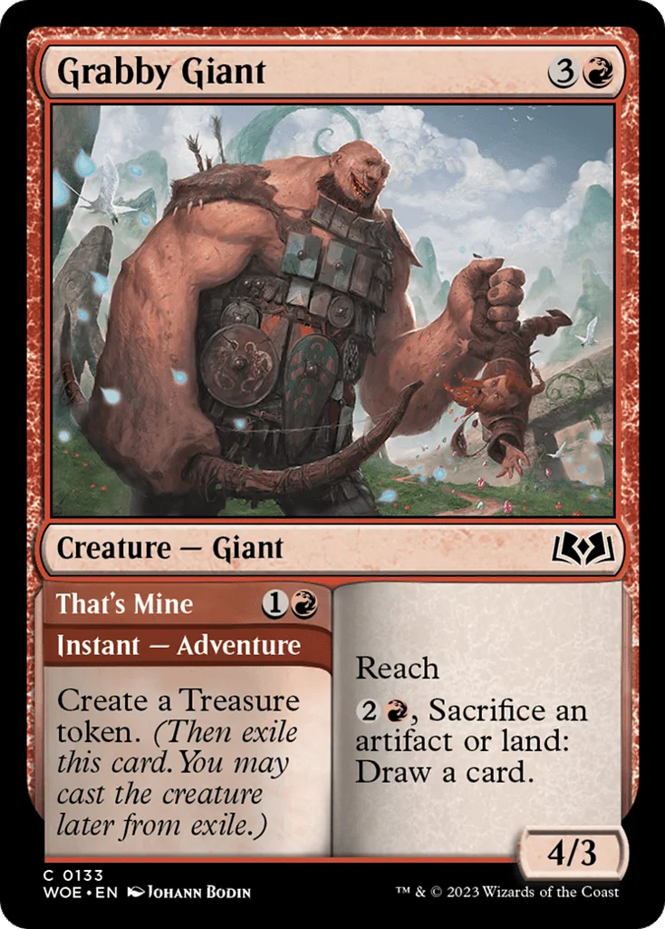Grabby Giant // That's Mine · Wilds of Eldraine