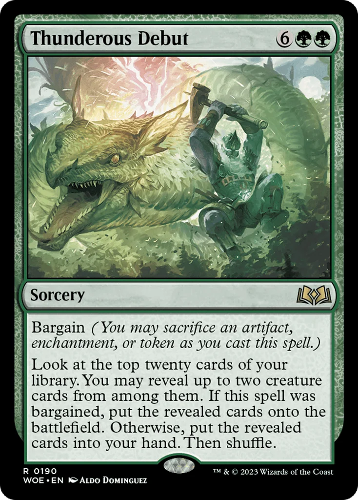 Thunderous Debut · Wilds of Eldraine