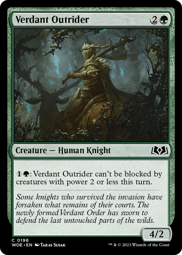 Verdant Outrider · Wilds of Eldraine