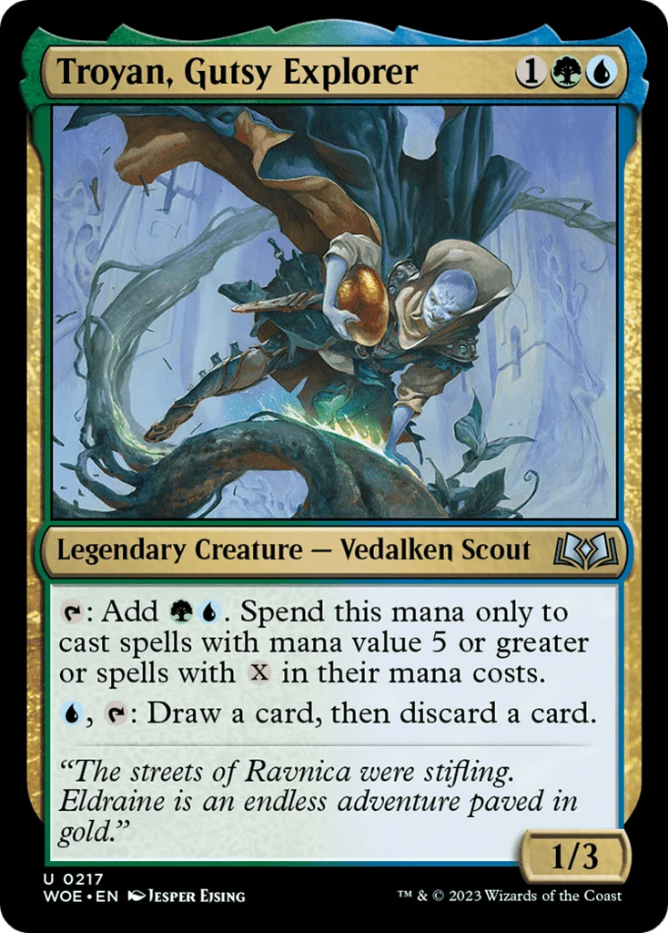 Troyan, Gutsy Explorer · Wilds of Eldraine