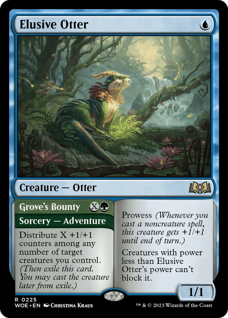 Elusive Otter // Grove's Bounty · Wilds of Eldraine