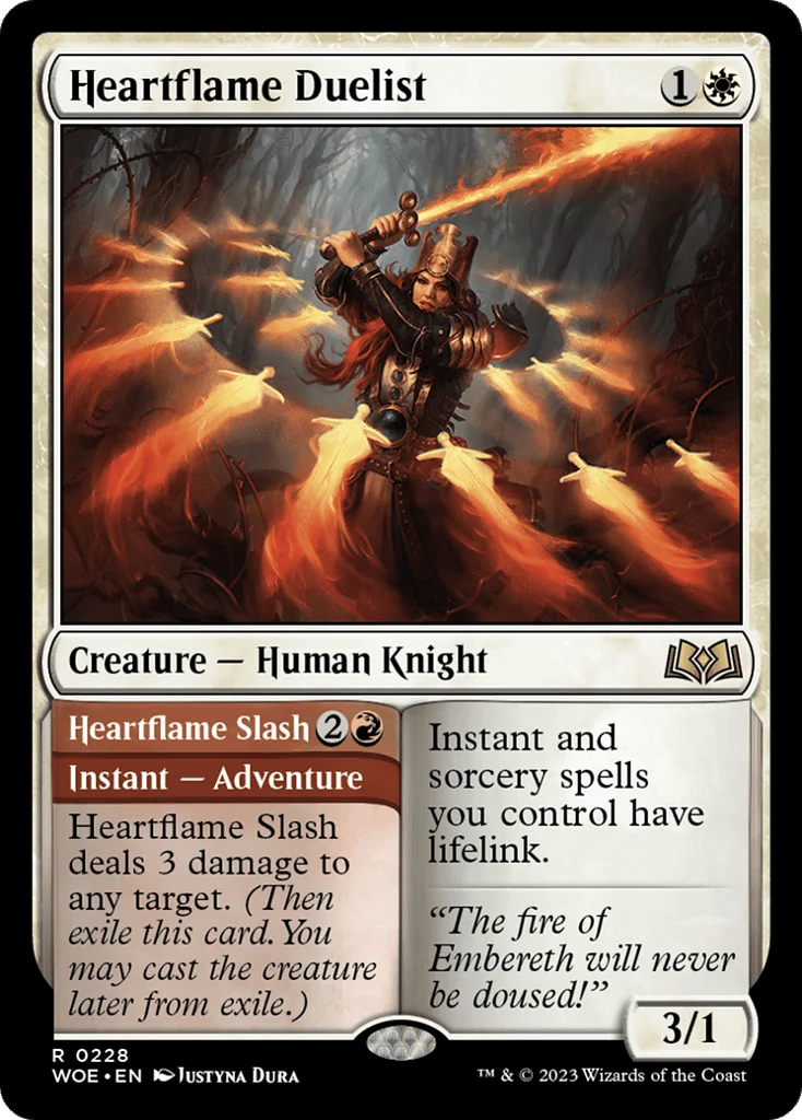 Heartflame Duelist // Heartflame Slash · Wilds of Eldraine