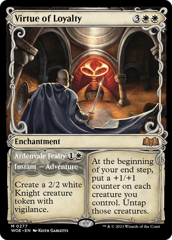 Virtue of Loyalty // Ardenvale Fealty · Wilds of Eldraine