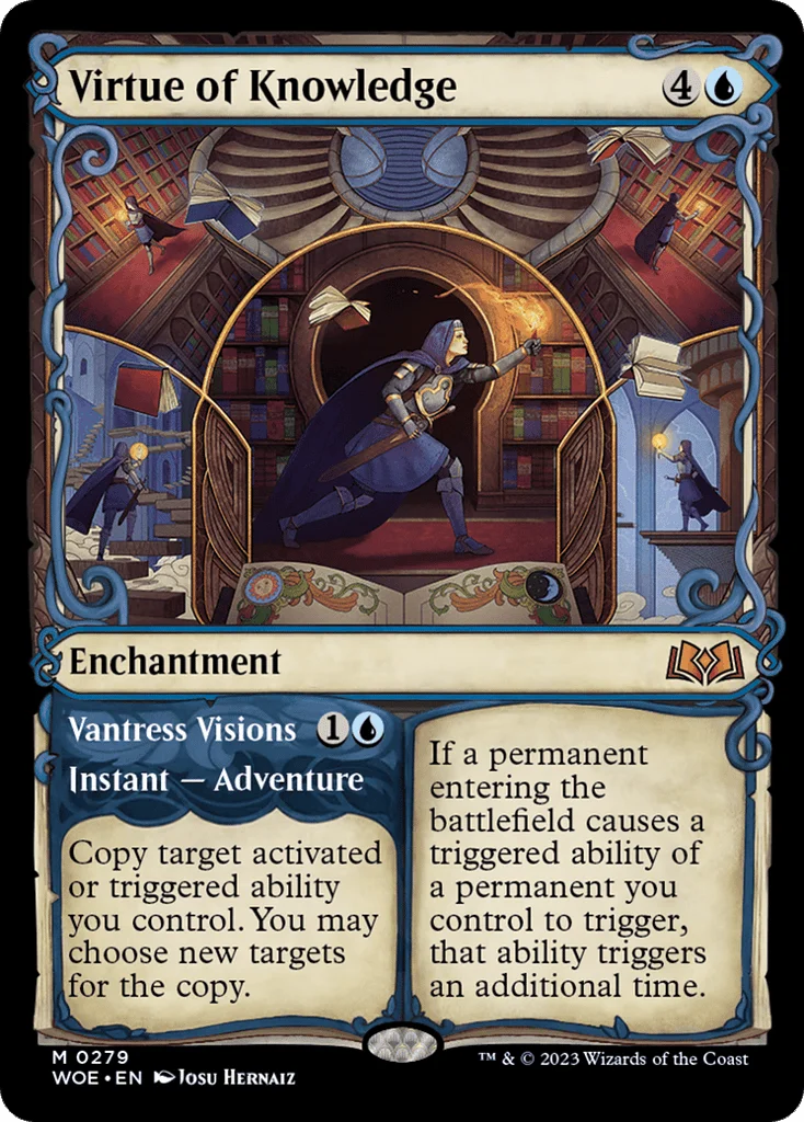 Virtue of Knowledge // Vantress Visions · Wilds of Eldraine