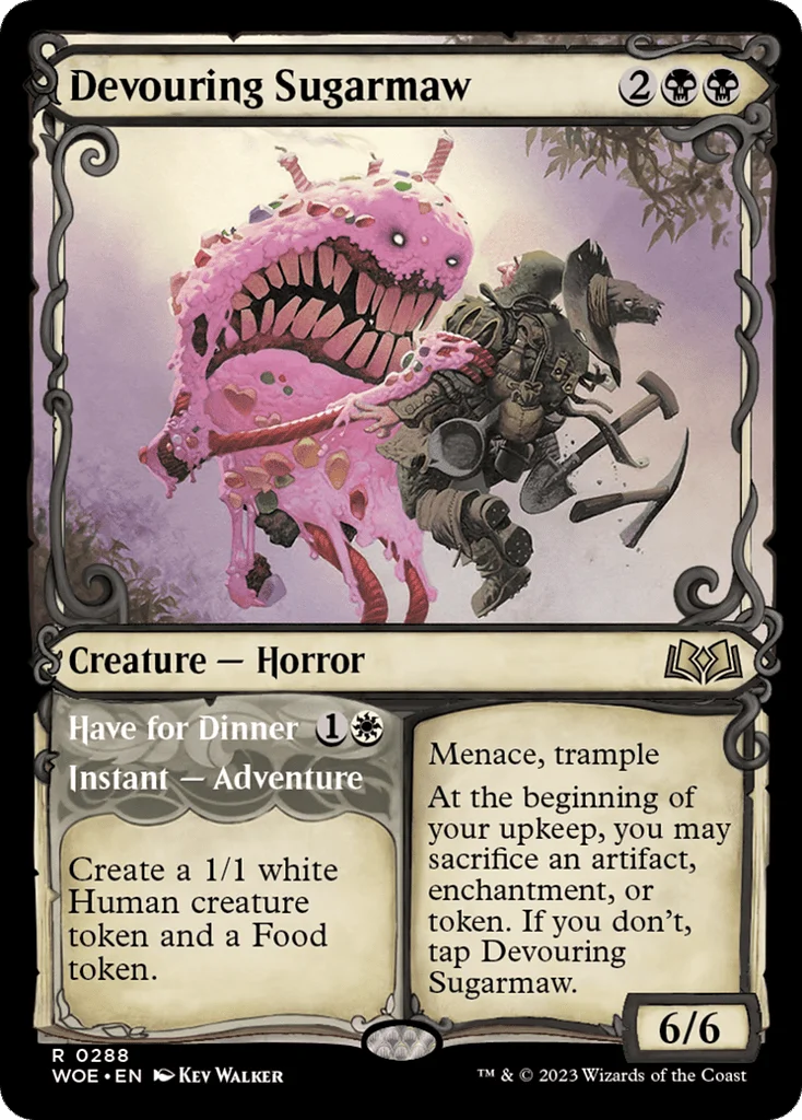 Devouring Sugarmaw // Have for Dinner · Wilds of Eldraine