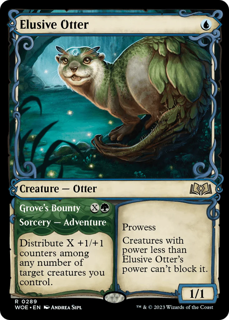 Elusive Otter // Grove's Bounty · Wilds of Eldraine