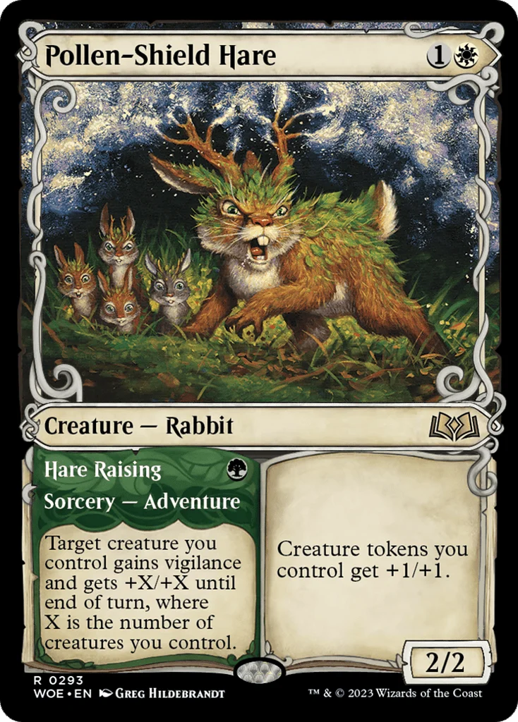 Pollen-Shield Hare // Hare Raising · Wilds of Eldraine