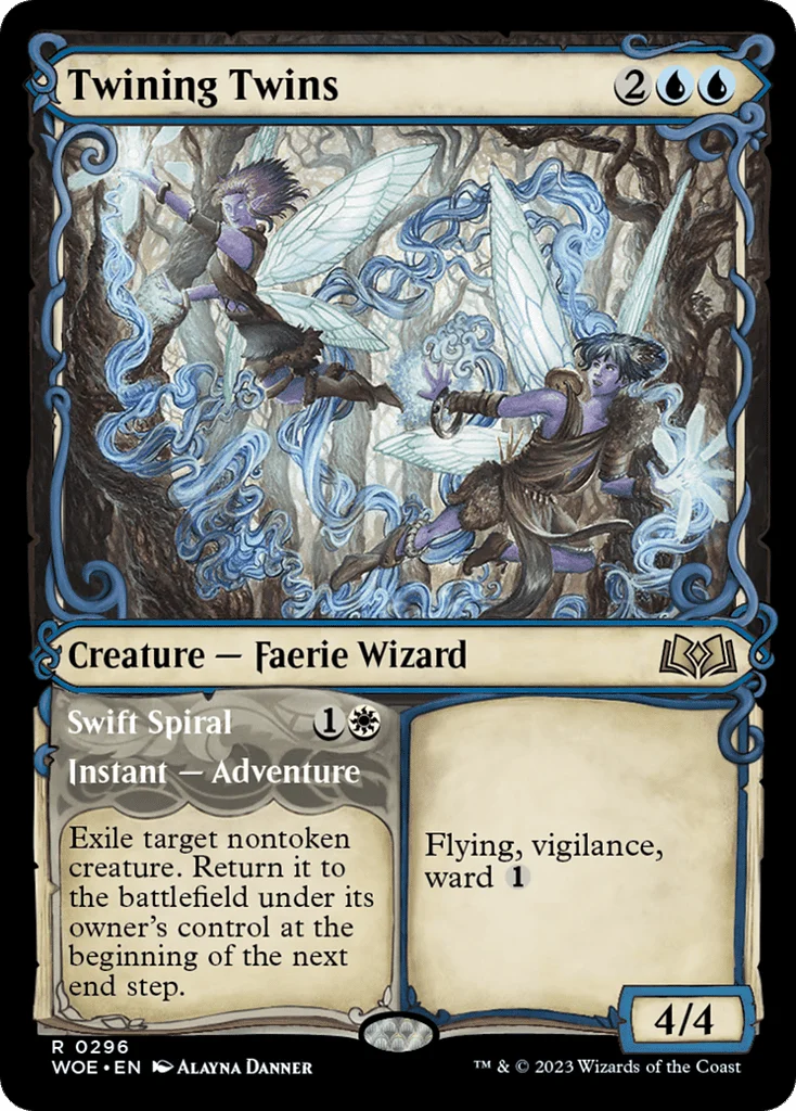 Twining Twins // Swift Spiral · Wilds of Eldraine