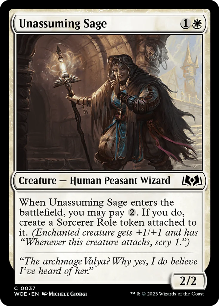 Unassuming Sage · Wilds of Eldraine