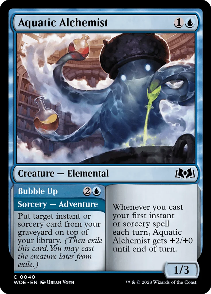 Aquatic Alchemist // Bubble Up · Wilds of Eldraine