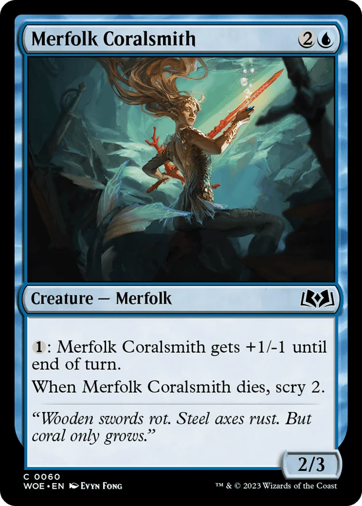 Merfolk Coralsmith · Wilds of Eldraine