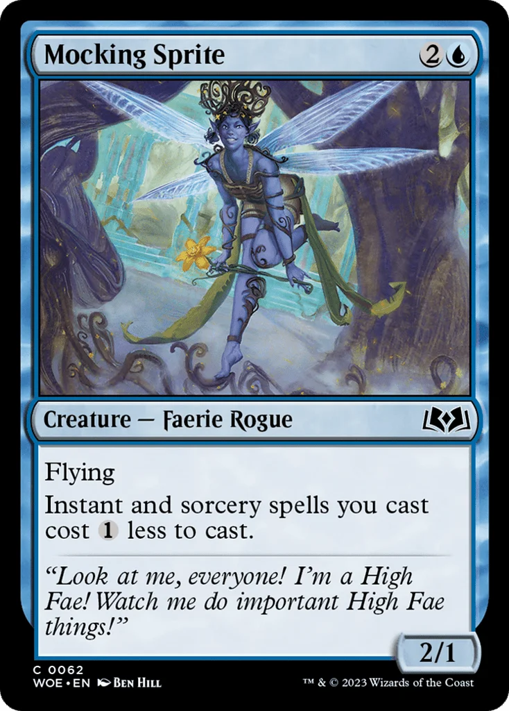 Mocking Sprite · Wilds of Eldraine