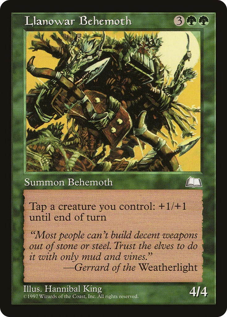 Llanowar Behemoth · Weatherlight