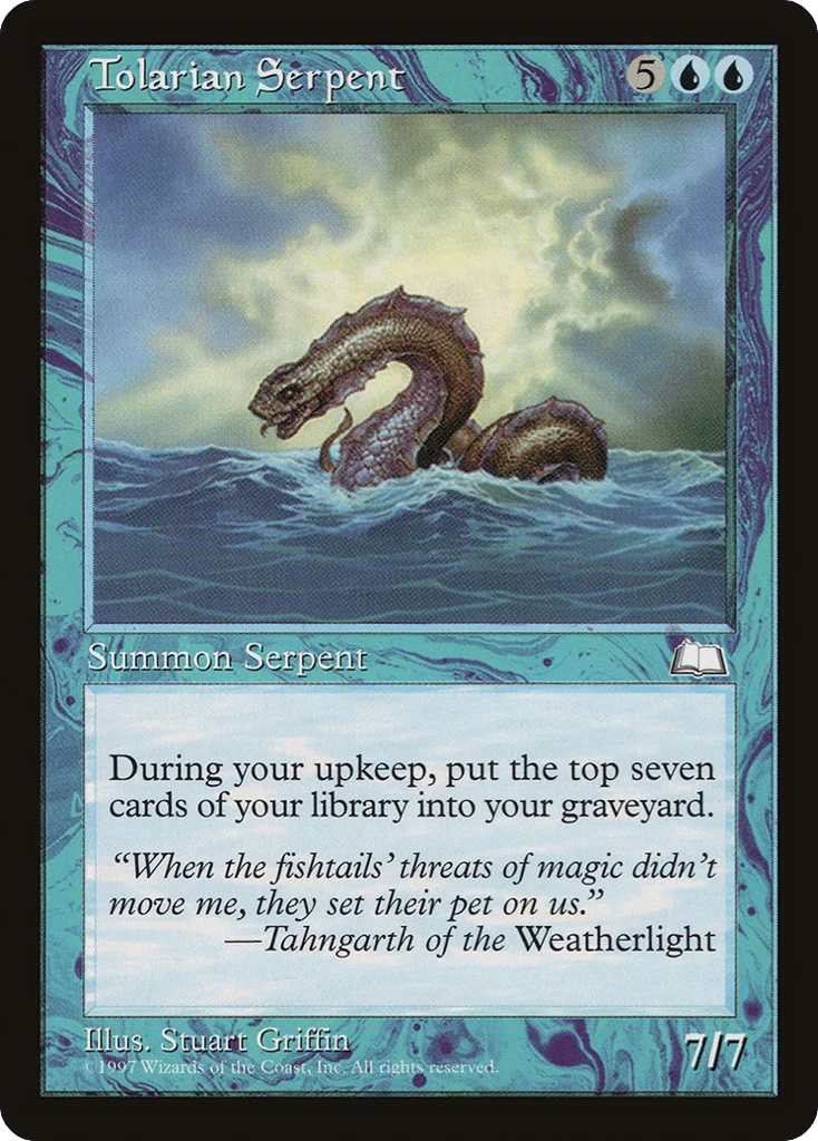 Tolarian Serpent · Weatherlight