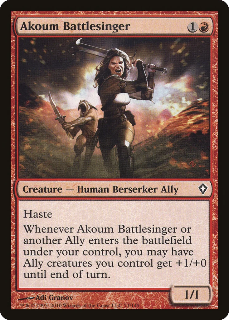Akoum Battlesinger · Worldwake