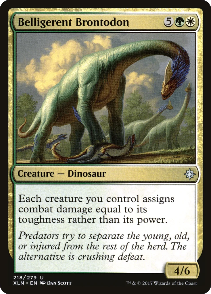 Belligerent Brontodon · Ixalan