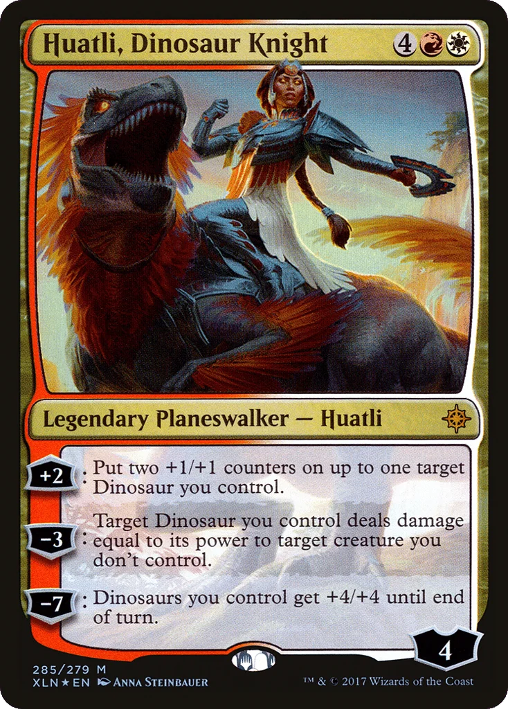 Huatli, Dinosaur Knight · Ixalan
