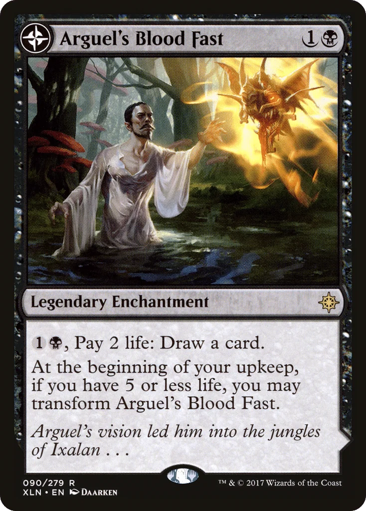 Arguel's Blood Fast // Temple of Aclazotz · Ixalan