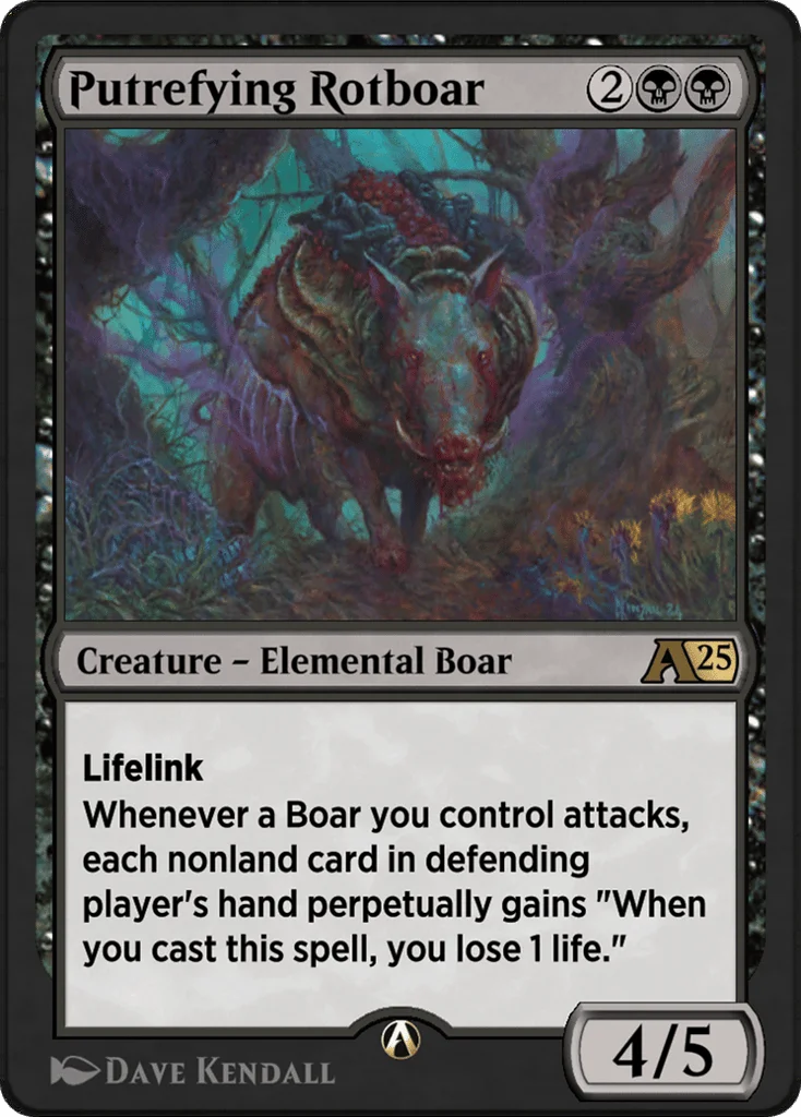 Putrefying Rotboar · Alchemy: Bloomburrow