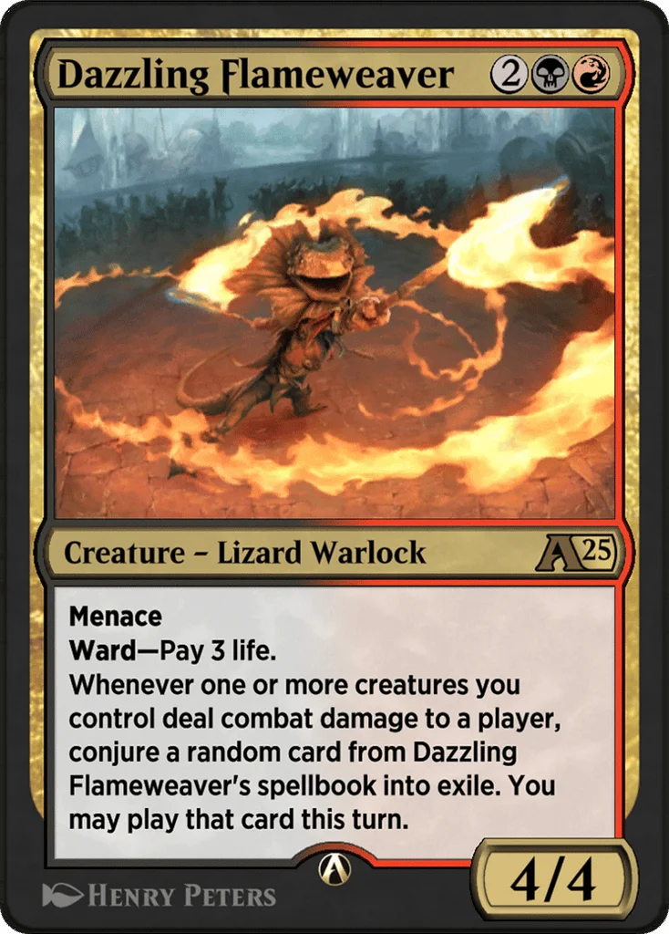 Dazzling Flameweaver · Alchemy: Bloomburrow