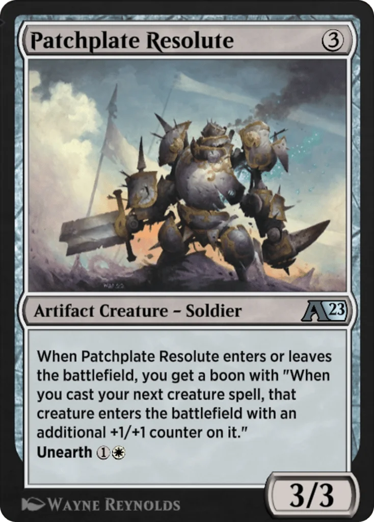 Patchplate Resolute · Alchemy: The Brothers' War