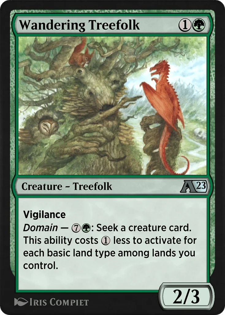 Wandering Treefolk · Alchemy: Dominaria