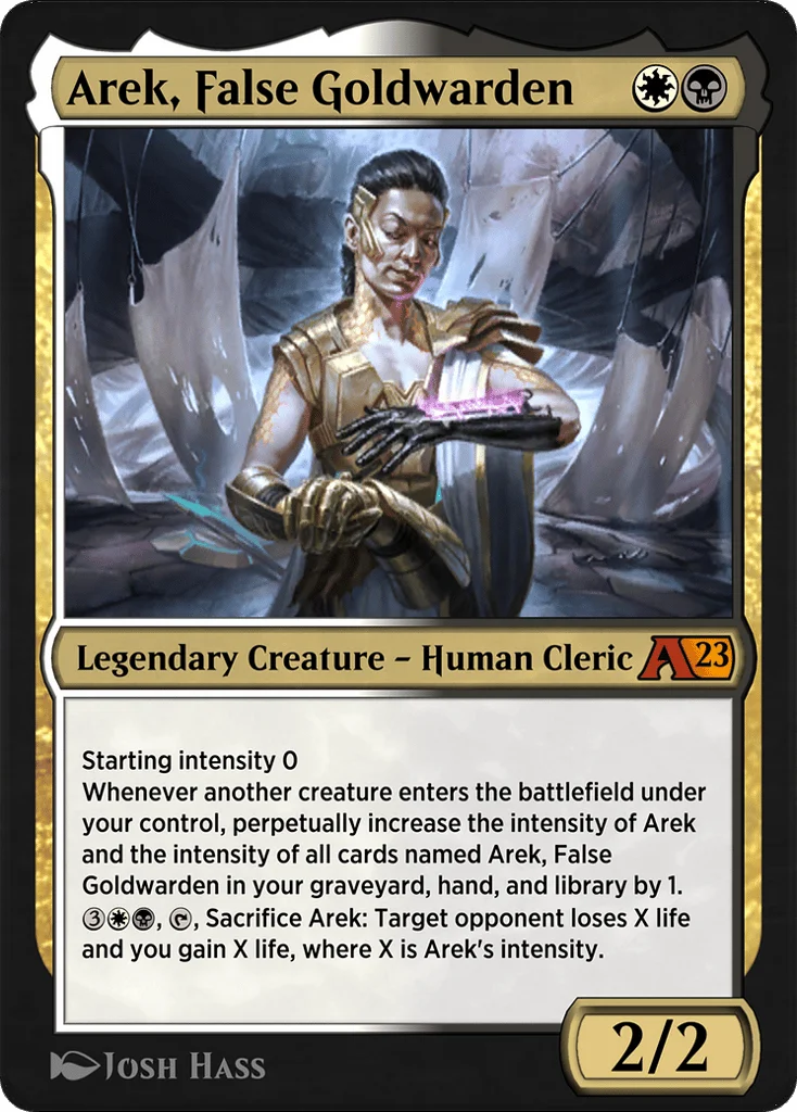 Arek, False Goldwarden · Alchemy: Phyrexia