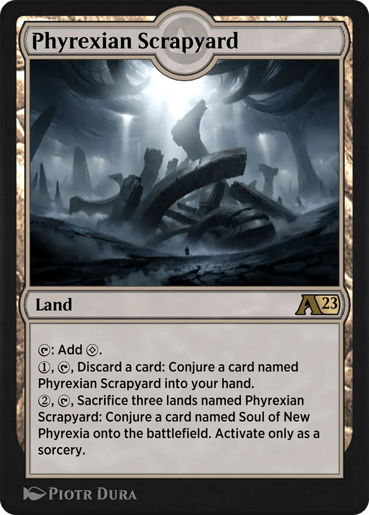 Phyrexian Scrapyard · Alchemy: Phyrexia