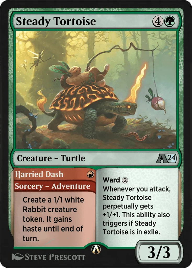 Steady Tortoise // Harried Dash · Alchemy: Wilds of Eldraine