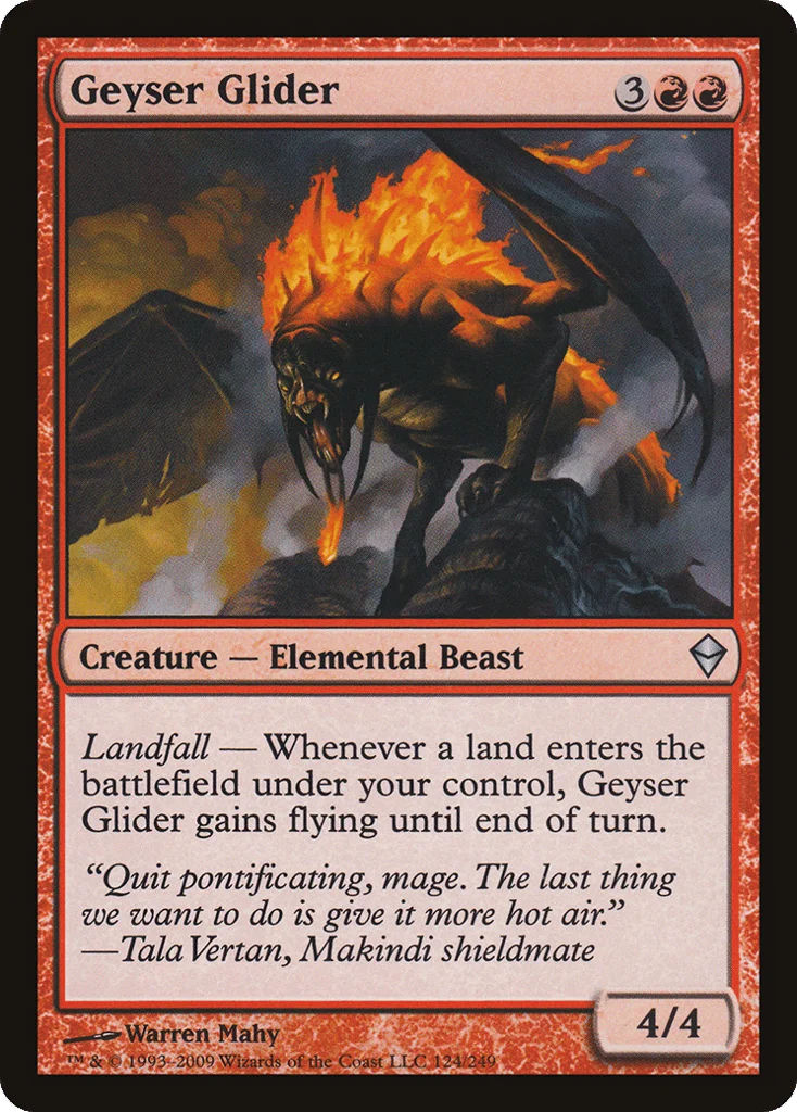 Geyser Glider · Zendikar