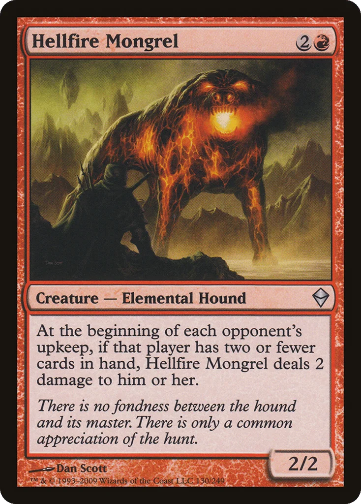Hellfire Mongrel · Zendikar