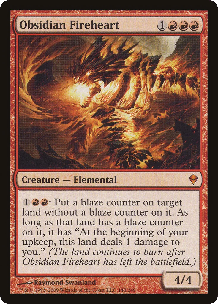 Obsidian Fireheart · Zendikar