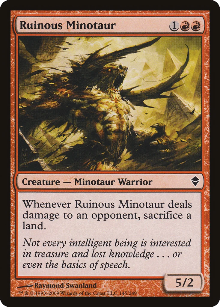 Ruinous Minotaur · Zendikar