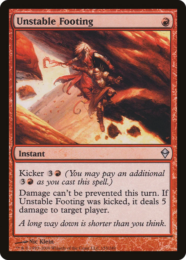 Unstable Footing · Zendikar