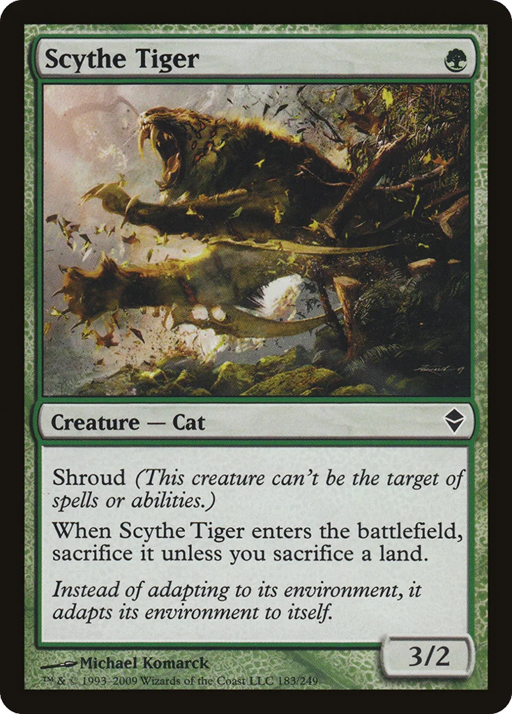Scythe Tiger · Zendikar