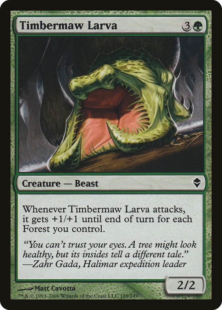 Timbermaw Larva · Zendikar