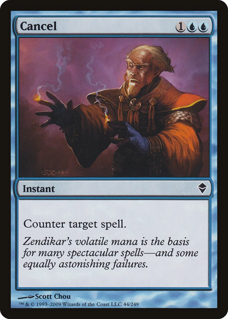 Cancel · Zendikar