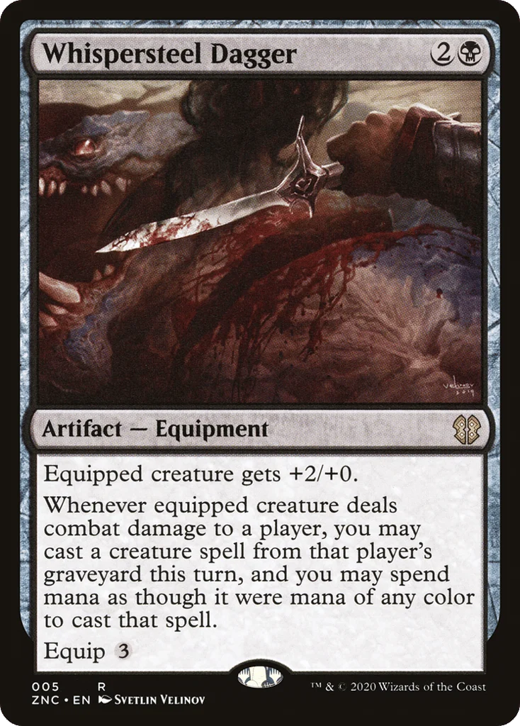 Whispersteel Dagger · Zendikar Rising Commander