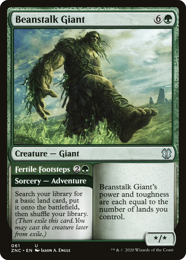 Beanstalk Giant // Fertile Footsteps · Zendikar Rising Commander