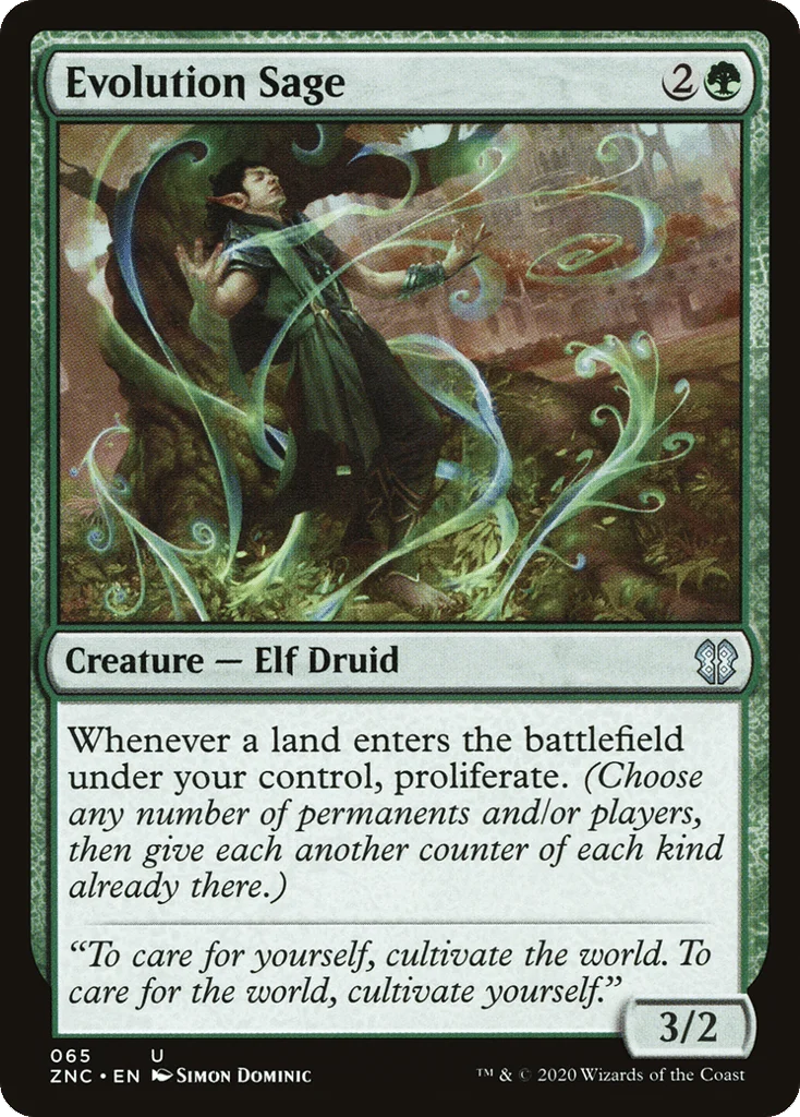 Evolution Sage · Zendikar Rising Commander
