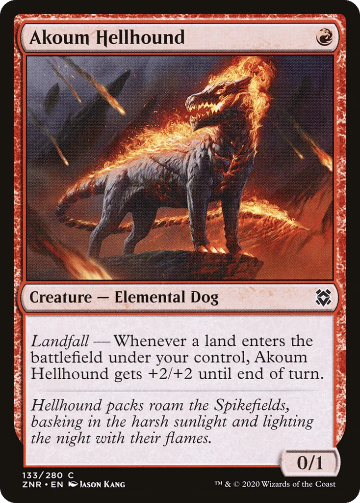Akoum Hellhound · Zendikar Rising