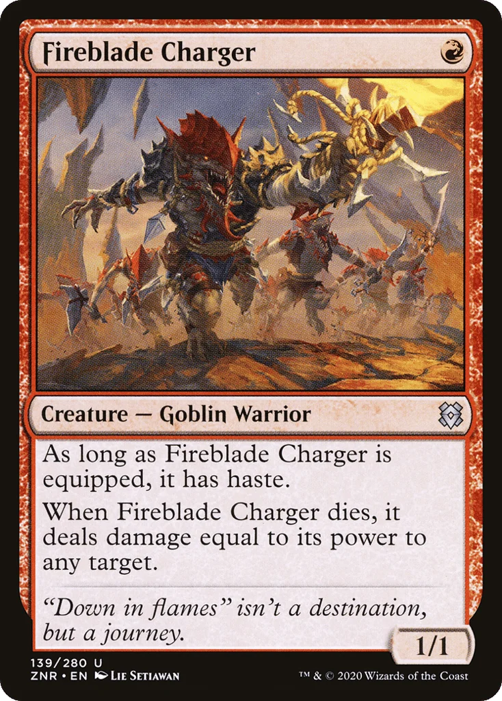 Fireblade Charger · Zendikar Rising