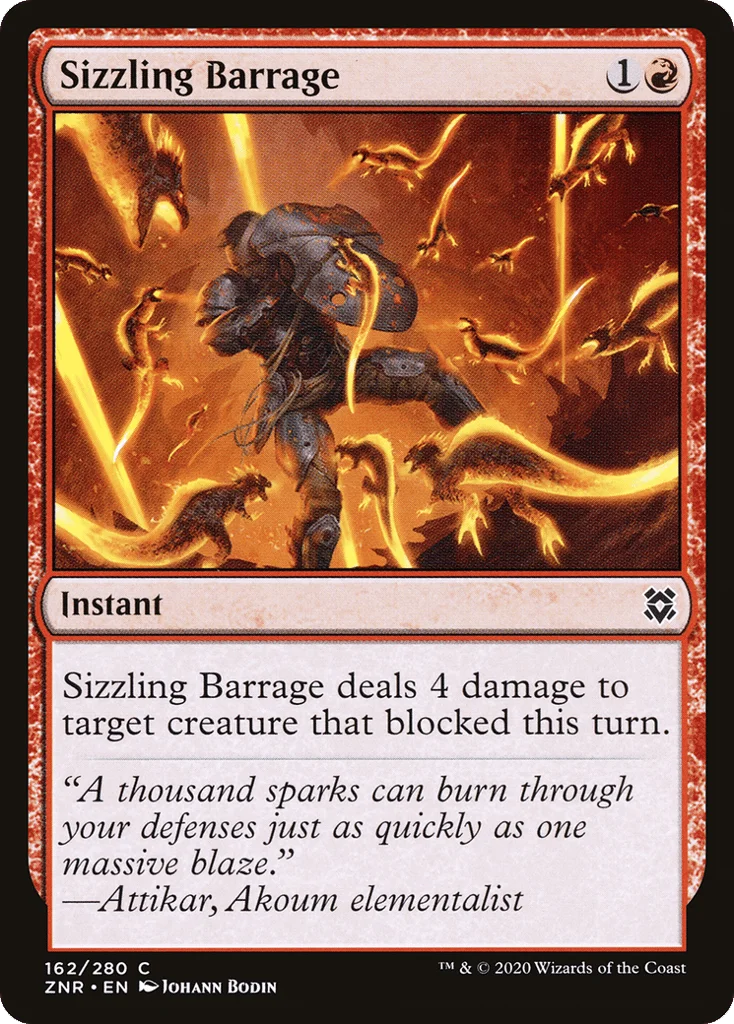 Sizzling Barrage · Zendikar Rising