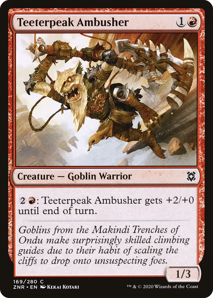 Teeterpeak Ambusher · Zendikar Rising