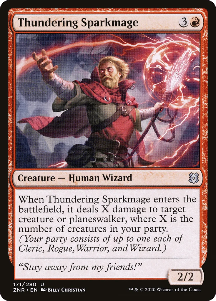 Thundering Sparkmage · Zendikar Rising