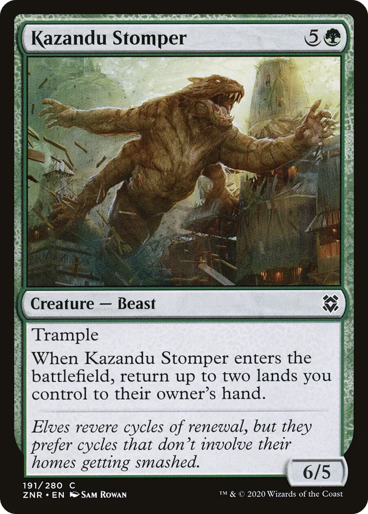 Kazandu Stomper · Zendikar Rising