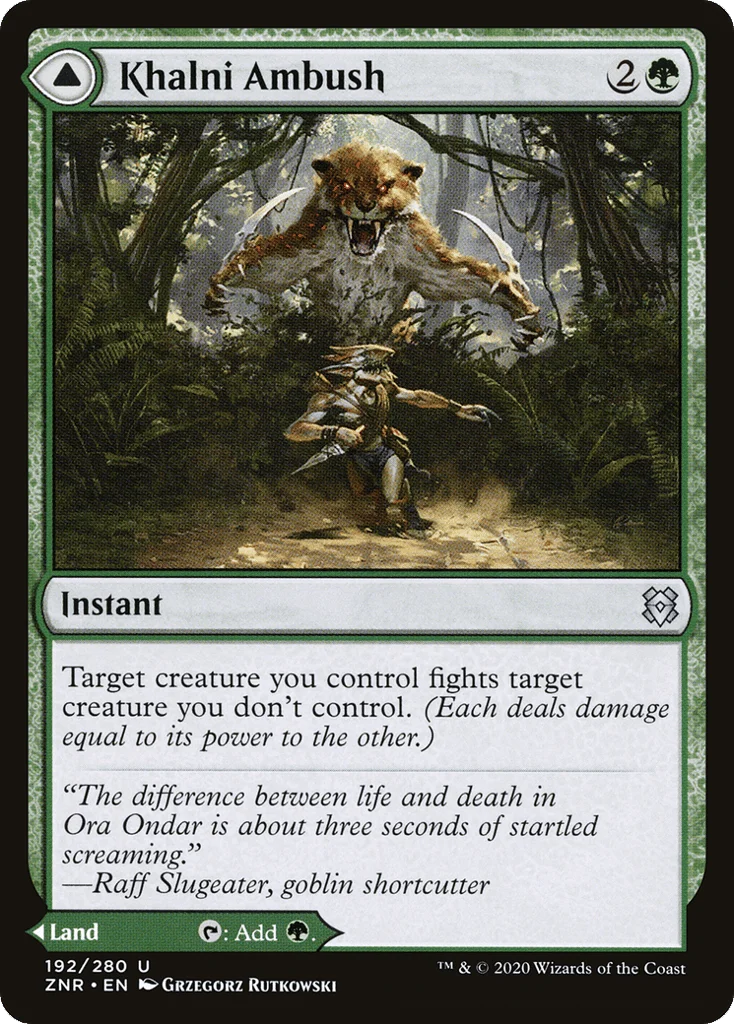 Khalni Ambush // Khalni Territory · Zendikar Rising