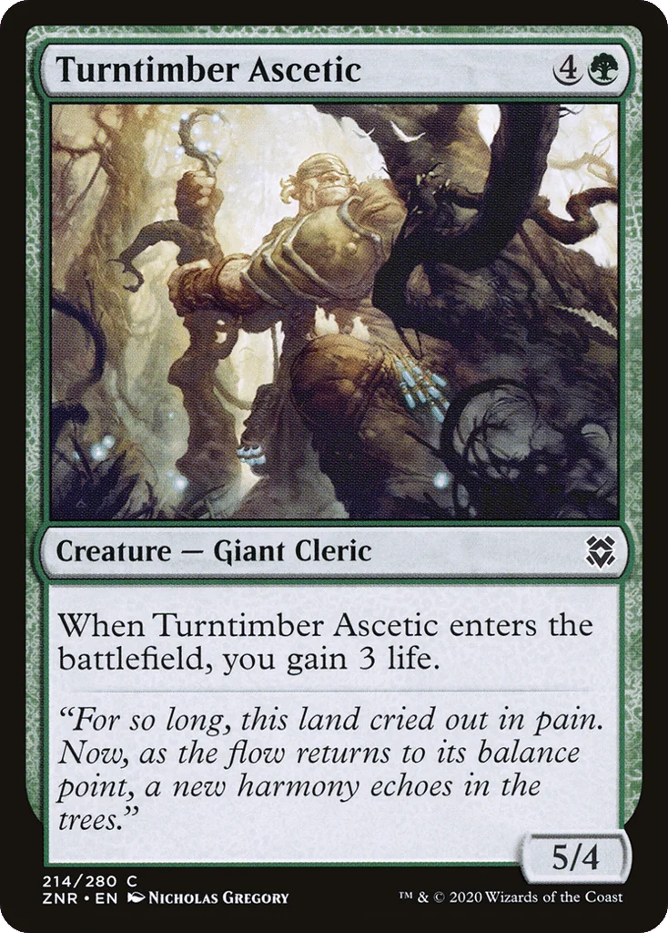 Turntimber Ascetic · Zendikar Rising