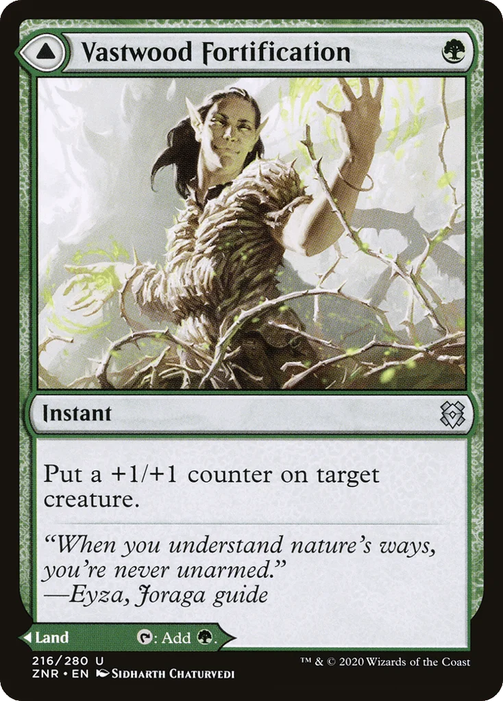 Vastwood Fortification // Vastwood Thicket · Zendikar Rising