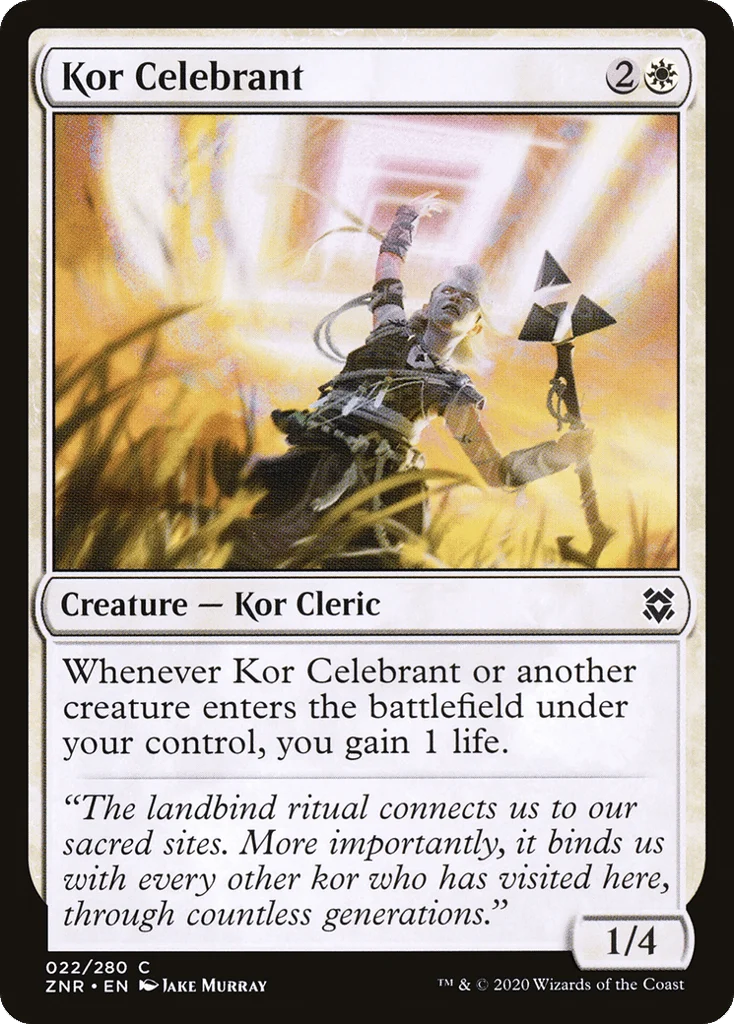 Kor Celebrant · Zendikar Rising